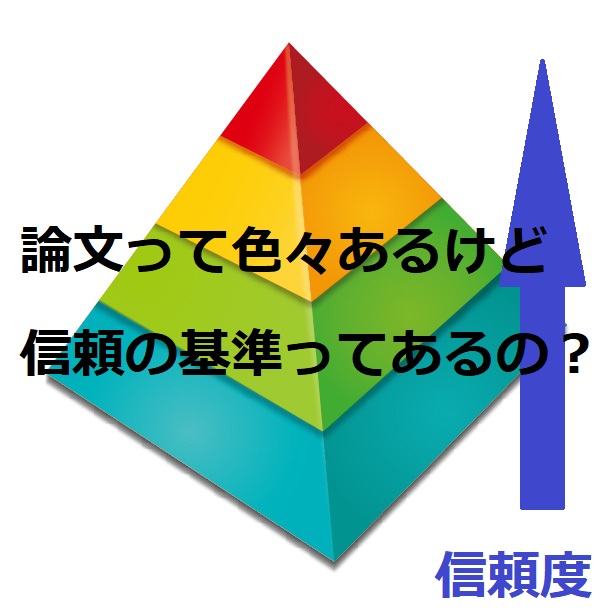 論文でも信頼度が違う このサイトでの情報のとり方 健康で元気な世の中に